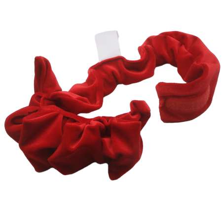 easy Turban red handmade of velvet